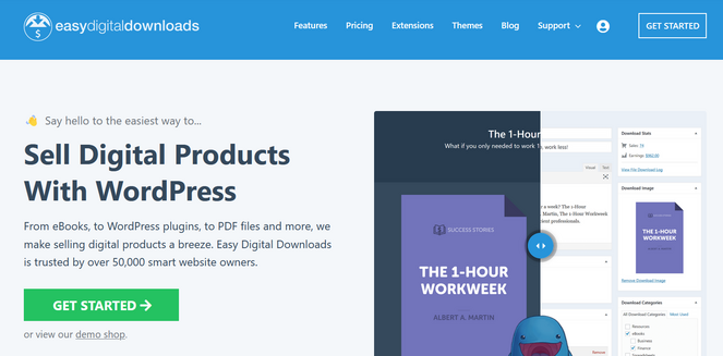 Easy Digital Downloads website - Blog Tyrant Easy Digital Downloads website