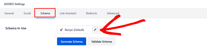Click the Edit Schema button - Blog Tyrant Click the Edit Schema button