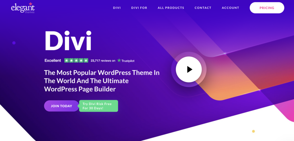 Divi WordPress theme for lifestyle bloggers.